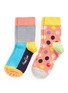 Main View - Click To Enlarge - HAPPY SOCKS - Stripe and polka dot toddler socks 2-pair pack