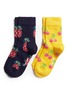 Main View - Click To Enlarge - HAPPY SOCKS - Pineapple and cherry toddler socks 2-pair pack