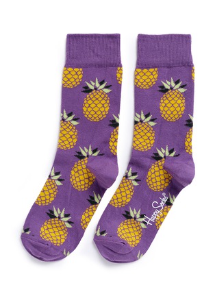 Main View - Click To Enlarge - HAPPY SOCKS - Pineapple socks