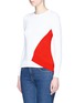 Front View - Click To Enlarge - STELLA MCCARTNEY - Asymmetric colourblock sweater