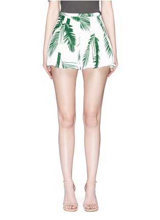 Main View - Click To Enlarge - C/MEO COLLECTIVE - 'Different Light' Pine Maui print crepe shorts