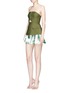 Figure View - Click To Enlarge - C/MEO COLLECTIVE - 'Different Light' Pine Maui print crepe shorts