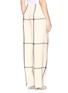 Back View - Click To Enlarge - 3.1 PHILLIP LIM - Windowpane check wide leg pants