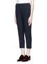 Front View - Click To Enlarge - THEORY - 'Korene' cropped pinstripe silk pants
