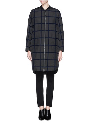 Main View - Click To Enlarge - 3.1 PHILLIP LIM - Windowpane check wool bomber coat