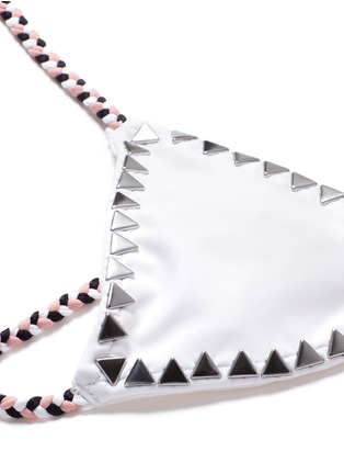 Detail View - Click To Enlarge - SAME SWIM - 'The Vixen' cross front stud triangle bikini top