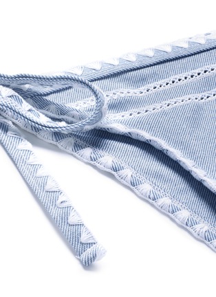 Detail View - Click To Enlarge - SAME SWIM - 'The Tease' side tie denim effect bikini bottoms
