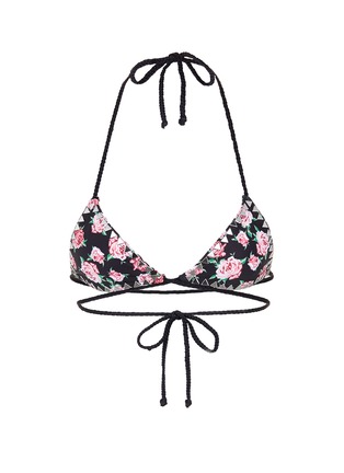 Main View - Click To Enlarge - SAME SWIM - 'The Vixen' stud floral print bikini top