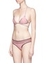 Figure View - Click To Enlarge - SAME SWIM - 'The Vixen' cross front stud triangle bikini top