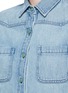 Detail View - Click To Enlarge - SANDRINE ROSE - 'The Boyfriend Shirt' in vintage denim