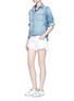 Figure View - Click To Enlarge - SANDRINE ROSE - 'The Boyfriend Shirt' in vintage denim