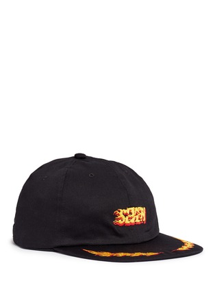Main View - Click To Enlarge - STUDIO SEVEN - Flame embroidered baseball cap