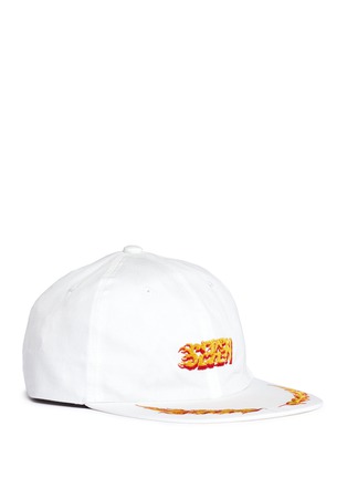 Main View - Click To Enlarge - STUDIO SEVEN - Flame embroidered baseball cap