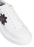 Detail View - Click To Enlarge - ALEXANDER MCQUEEN - 'Oversized Sneaker' in leather with star embroidery