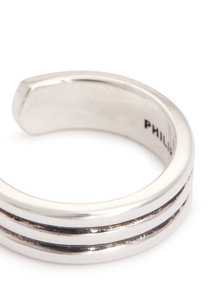 Detail View - Click To Enlarge - PHILIPPE AUDIBERT - 'Stuart' grooved open ring