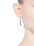 Figure View - Click To Enlarge - PHILIPPE AUDIBERT - 'Athalia' feather charm circle drop earrings
