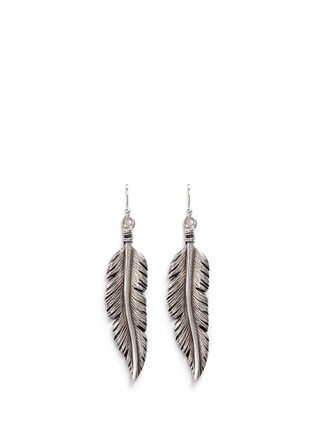 Main View - Click To Enlarge - PHILIPPE AUDIBERT - 'Tizziri' feather drop earrings