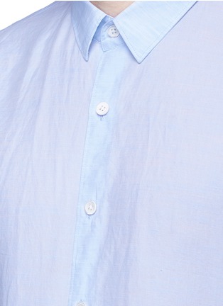 Detail View - Click To Enlarge - THEORY - 'Rammy NP' linen-cotton shirt