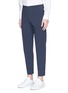 Front View - Click To Enlarge - THEORY - 'Gamme' stretch nylon cropped pants