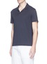 Front View - Click To Enlarge - THEORY - 'Willem' open collar jersey polo shirt