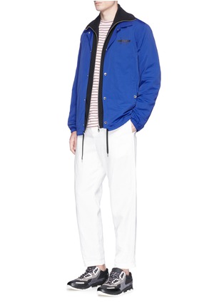 Figure View - Click To Enlarge - KENZO - 'Come Out' slogan embroidered track jacket