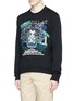 Front View - Click To Enlarge - KENZO - 'Tiger x Flyer' logo embroidered sweatshirt