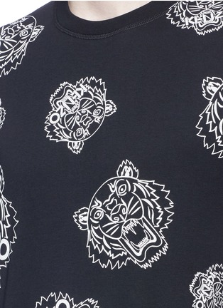 Detail View - Click To Enlarge - KENZO - Allover tiger head print T-shirt