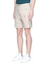Front View - Click To Enlarge - KENZO - Cartoon fil coupé twill shorts