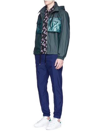 Figure View - Click To Enlarge - KENZO - Laminated cotton gabardine jacket