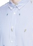Detail View - Click To Enlarge - KENZO - Cartoon fil coupé stripe Oxford shirt
