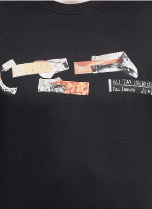 Detail View - Click To Enlarge - PS PAUL SMITH - 'All Day Breakfast' chewing gum print T-shirt