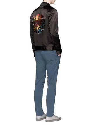 Figure View - Click To Enlarge - PS PAUL SMITH - Snake graphic embroidered blouson jacket