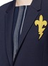 Detail View - Click To Enlarge - NEIL BARRETT - 'Fleur de Thunder' embroidered layered long coat