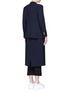 Back View - Click To Enlarge - NEIL BARRETT - 'Fleur de Thunder' embroidered layered long coat