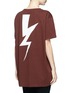 Back View - Click To Enlarge - NEIL BARRETT - Thunderbolt print T-shirt