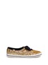 Main View - Click To Enlarge - KEDS - Tuxedo bow glitter sneakers