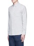 Front View - Click To Enlarge - RAG & BONE - 'Beach' houndstooth cotton double gauze shirt