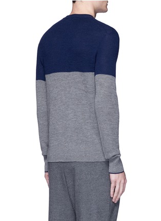 Back View - Click To Enlarge - RAG & BONE - 'Camden' colourblock cashmere sweater