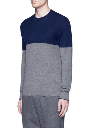 Front View - Click To Enlarge - RAG & BONE - 'Camden' colourblock cashmere sweater