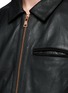 Detail View - Click To Enlarge - SCOTCH & SODA - 'Lot 22' cow leather jacket
