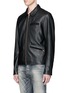 Front View - Click To Enlarge - SCOTCH & SODA - 'Lot 22' cow leather jacket