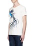 Front View - Click To Enlarge - SCOTCH & SODA - Pheasant embroidered T-shirt