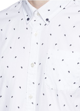 Detail View - Click To Enlarge - SCOTCH & SODA - Graphic embroidered cotton shirt