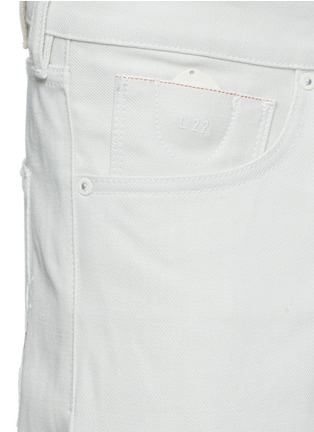Detail View - Click To Enlarge - SCOTCH & SODA - 'Lot 22 Tye' selvedge slim fit jeans