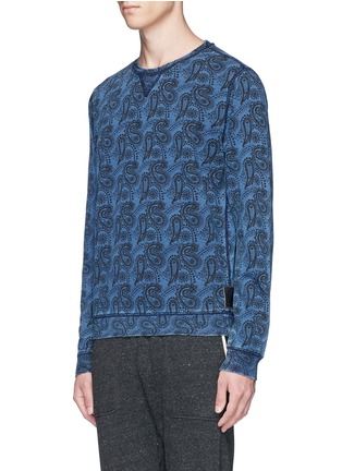 Front View - Click To Enlarge - SCOTCH & SODA - Paisley print French terry sweatshirt