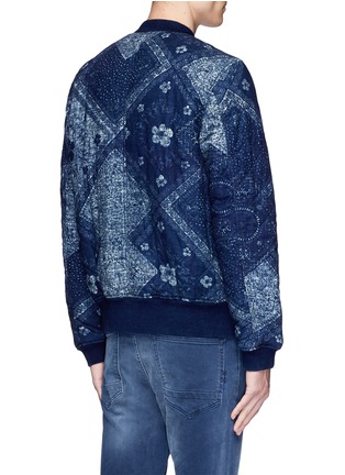Back View - Click To Enlarge - SCOTCH & SODA - Bandana print quilted bomber jacket