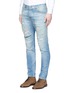 Front View - Click To Enlarge - SCOTCH & SODA - 'Ralston' slim fit distressed jeans