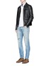 Figure View - Click To Enlarge - SCOTCH & SODA - 'Ralston' slim fit distressed jeans