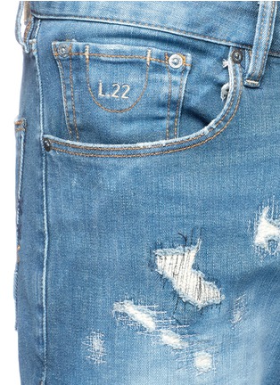 Detail View - Click To Enlarge - SCOTCH & SODA - 'Lot 22 Ralston' distressed slim fit jeans