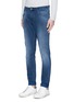 Front View - Click To Enlarge - SCOTCH & SODA - 'Skim' stone wash skinny jeans